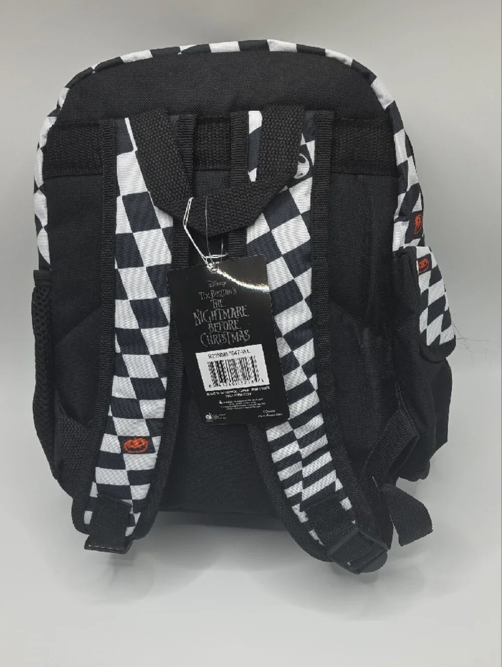 Disney Jack Skellington Sequin Kids Backpack - Black & Silver